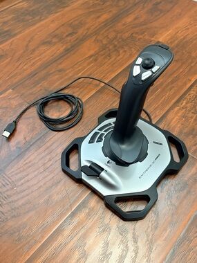 Logitech Extreme 3D Pro USB Flight Joystick Controller PC Gaming Tested Working